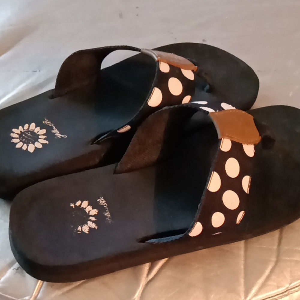 Black and White Polka Dot Sandals